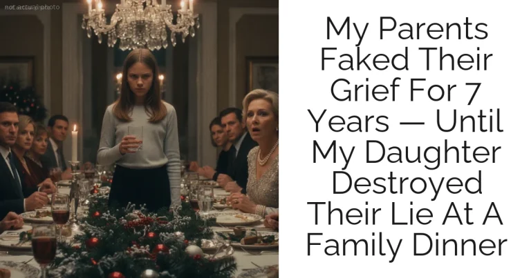 My Parents Faked Their Grief For 7 Years — Until My Daughter Destroyed Their Lie At A Family Dinner