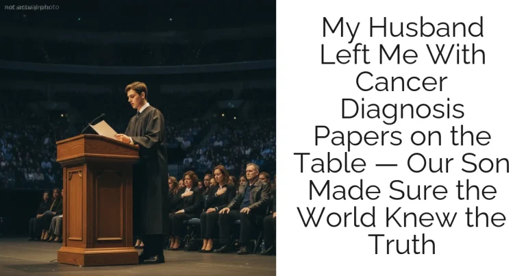 My Husband Left Me With Cancer Diagnosis Papers on the Table — Our Son Made Sure the World Knew the Truth