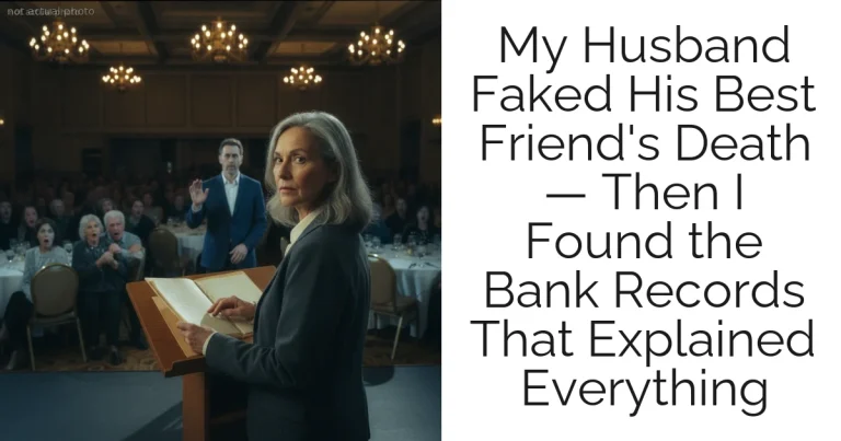 My Husband Faked His Best Friend's Death — Then I Found the Bank Records That Explained Everything