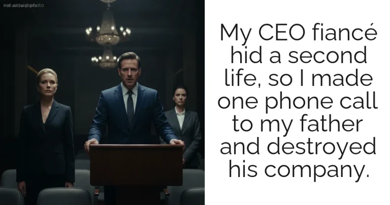 My CEO fiancé hid a second life, so I made one phone call to my father and destroyed his company.