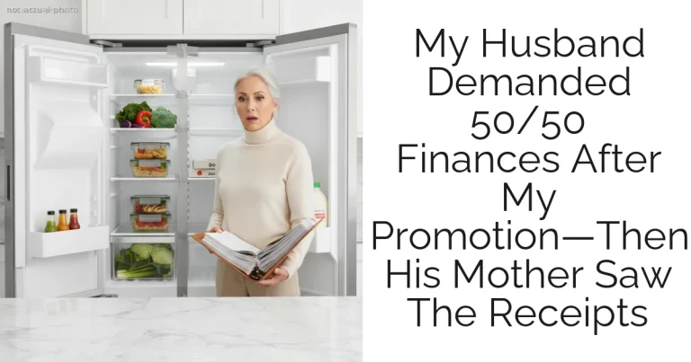 My Husband Demanded 50/50 Finances After My Promotion—Then His Mother Saw The Receipts