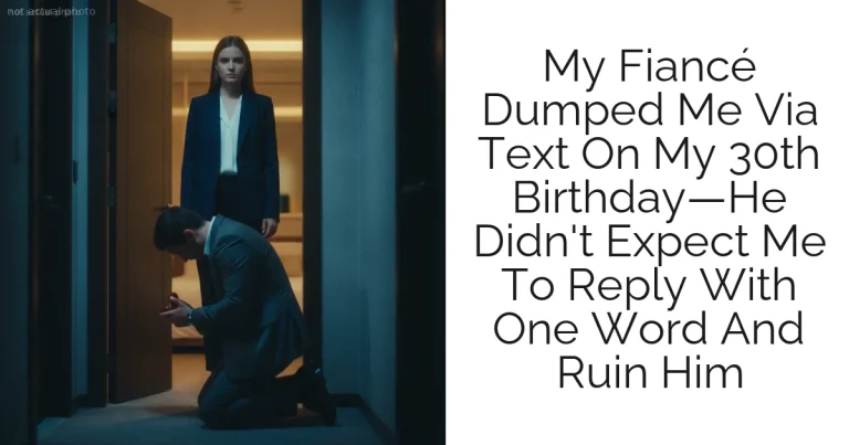 My Fiancé Dumped Me Via Text On My 30th Birthday—He Didn't Expect Me To Reply With One Word And Ruin Him