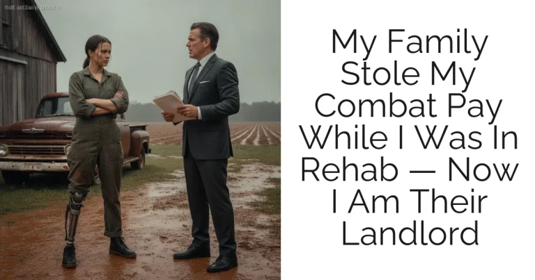 My Family Stole My Combat Pay While I Was In Rehab — Now I Am Their Landlord