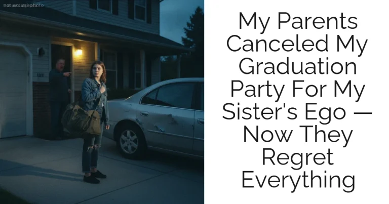 My Parents Canceled My Graduation Party For My Sister's Ego — Now They Regret Everything