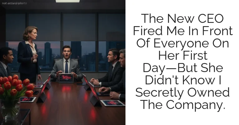 The New CEO Fired Me In Front Of Everyone On Her First Day—But She Didn't Know I Secretly Owned The Company.