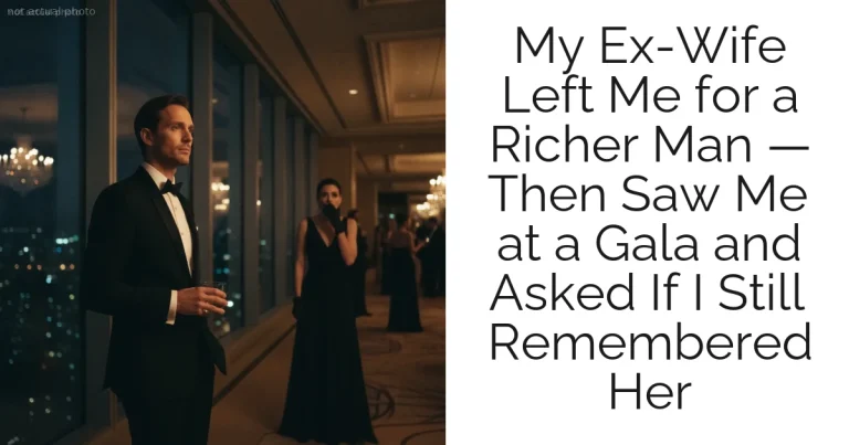 My Ex-Wife Left Me for a Richer Man — Then Saw Me at a Gala and Asked If I Still Remembered Her