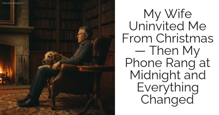 My Wife Uninvited Me From Christmas — Then My Phone Rang at Midnight and Everything Changed