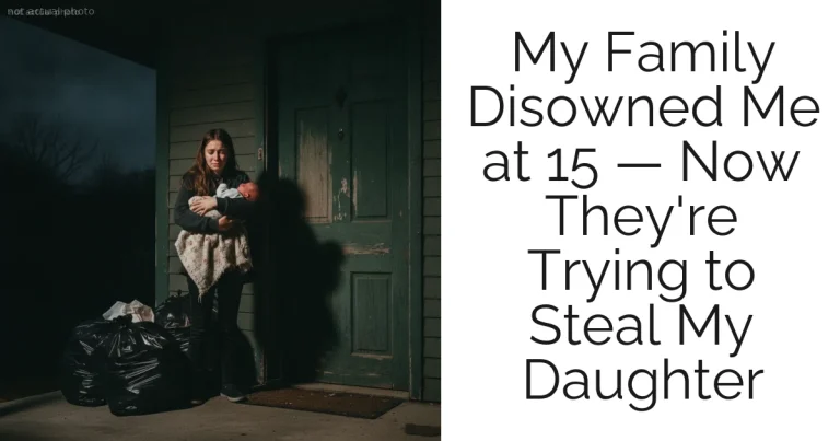 My Family Disowned Me at 15 — Now They're Trying to Steal My Daughter