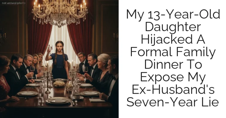 My 13-Year-Old Daughter Hijacked A Formal Family Dinner To Expose My Ex-Husband's Seven-Year Lie