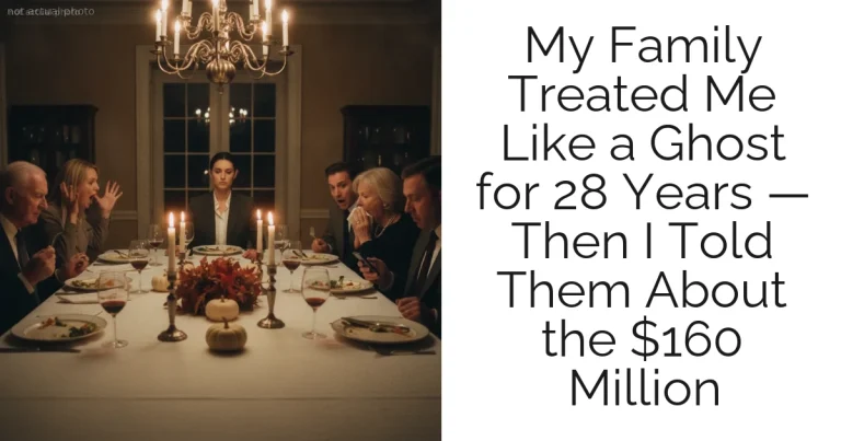 My Family Treated Me Like a Ghost for 28 Years — Then I Told Them About the $160 Million