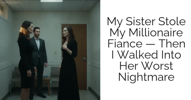 My Sister Stole My Millionaire Fiance — Then I Walked Into Her Worst Nightmare