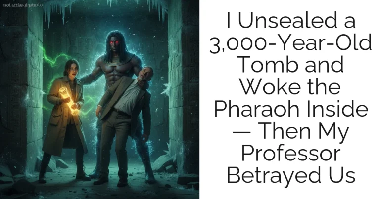 I Unsealed a 3,000-Year-Old Tomb and Woke the Pharaoh Inside — Then My Professor Betrayed Us