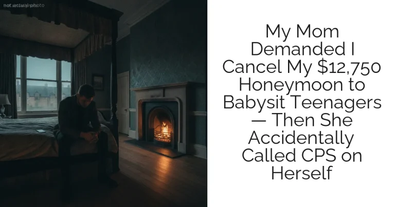 My Mom Demanded I Cancel My $12,750 Honeymoon to Babysit Teenagers — Then She Accidentally Called CPS on Herself