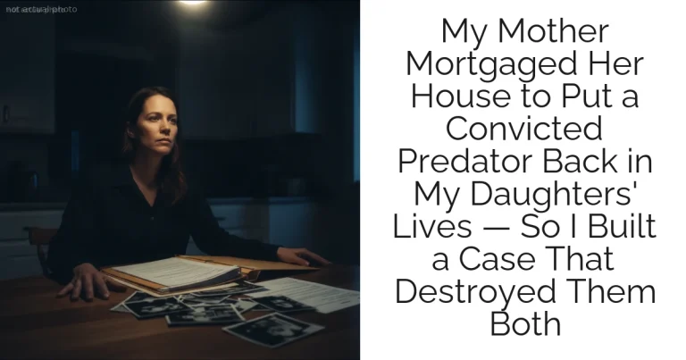 My Mother Mortgaged Her House to Put a Convicted Predator Back in My Daughters' Lives — So I Built a Case That Destroyed Them Both