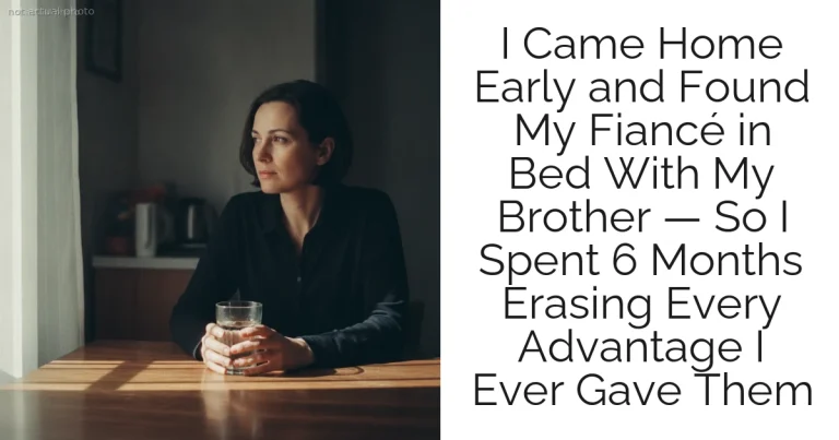 I Came Home Early and Found My Fiancé in Bed With My Brother — So I Spent 6 Months Erasing Every Advantage I Ever Gave Them