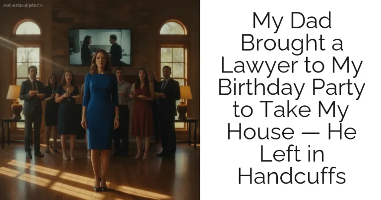 My Dad Brought a Lawyer to My Birthday Party to Take My House — He Left in Handcuffs