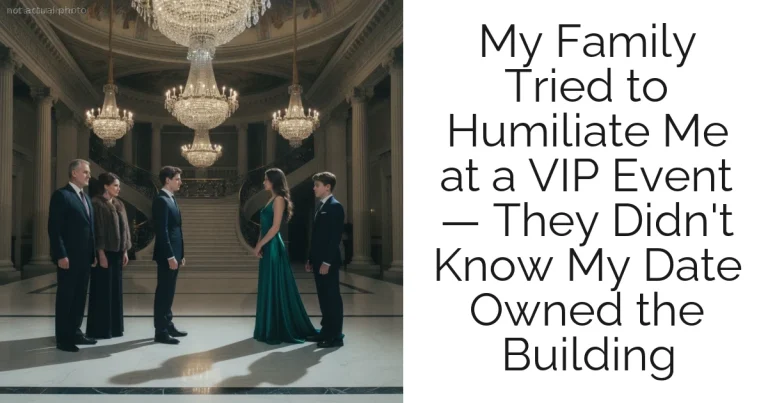 My Family Tried to Humiliate Me at a VIP Event — They Didn't Know My Date Owned the Building