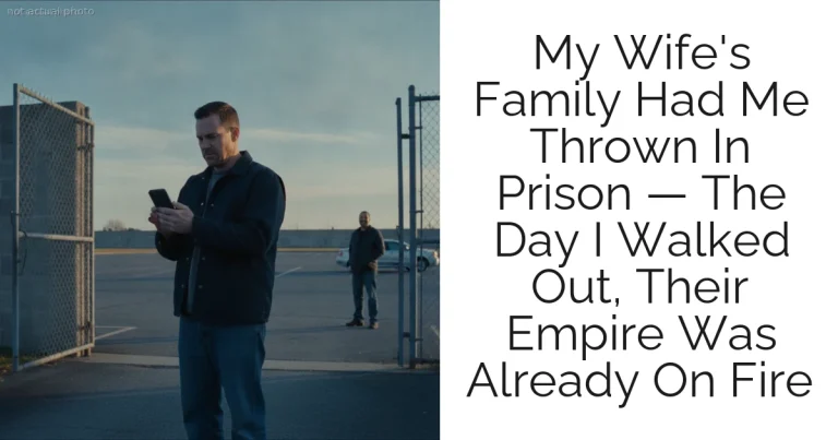 My Wife's Family Had Me Thrown In Prison — The Day I Walked Out, Their Empire Was Already On Fire
