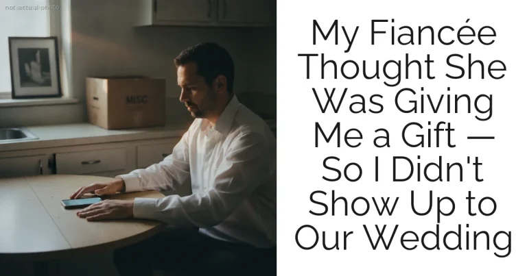 My Fiancée Thought She Was Giving Me a Gift — So I Didn't Show Up to Our Wedding