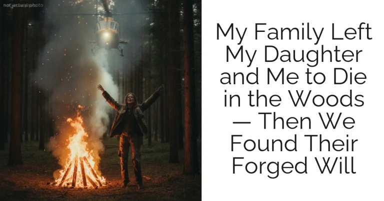 My Family Left My Daughter and Me to Die in the Woods — Then We Found Their Forged Will