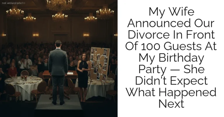 My Wife Announced Our Divorce In Front Of 100 Guests At My Birthday Party — She Didn't Expect What Happened Next
