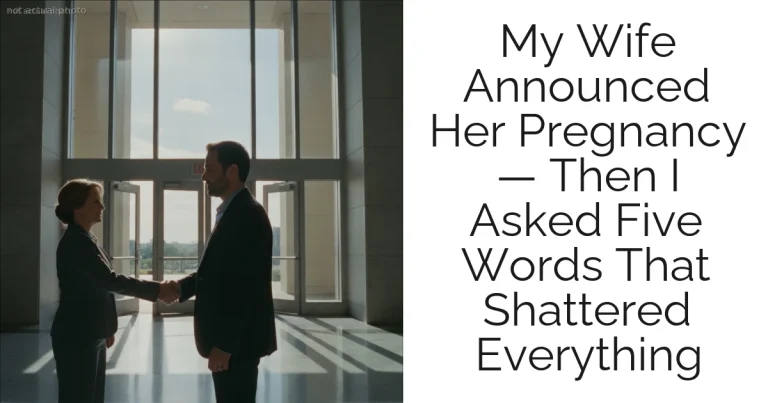 My Wife Announced Her Pregnancy — Then I Asked Five Words That Shattered Everything