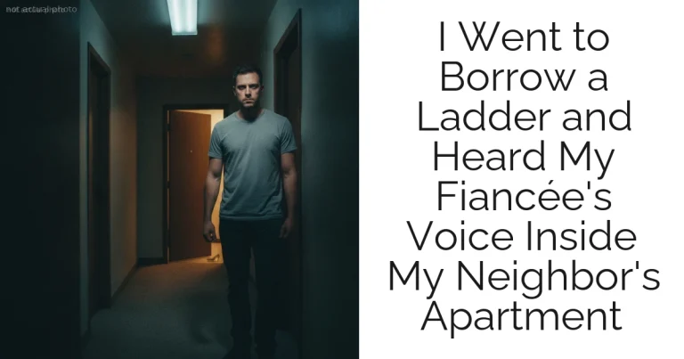 I Went to Borrow a Ladder and Heard My Fiancée's Voice Inside My Neighbor's Apartment