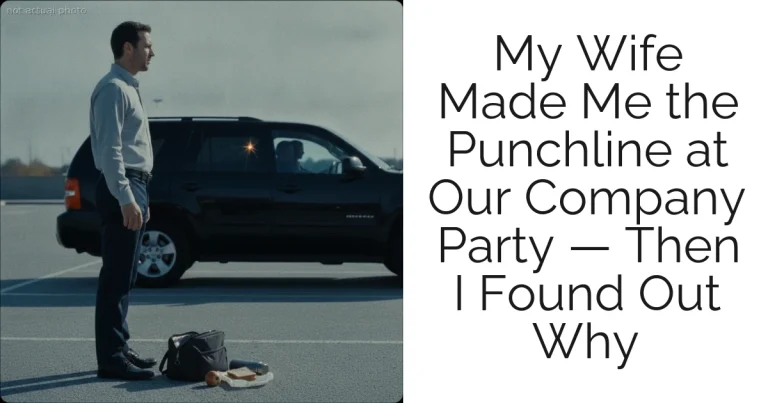 My Wife Made Me the Punchline at Our Company Party — Then I Found Out Why