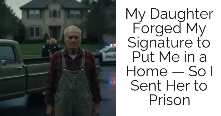 My Daughter Forged My Signature to Put Me in a Home — So I Sent Her to Prison