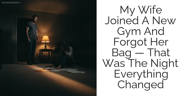 My Wife Joined A New Gym And Forgot Her Bag — That Was The Night Everything Changed