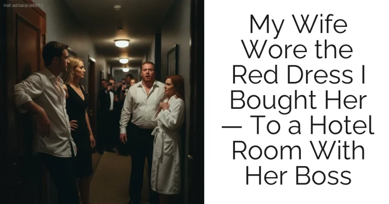 My Wife Wore the Red Dress I Bought Her — To a Hotel Room With Her Boss