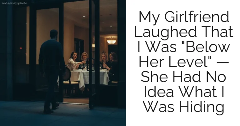 My Girlfriend Laughed That I Was "Below Her Level" — She Had No Idea What I Was Hiding