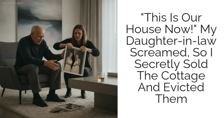 "This Is Our House Now!" My Daughter-in-law Screamed, So I Secretly Sold The Cottage And Evicted Them
