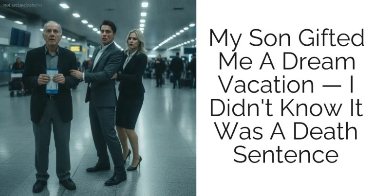 My Son Gifted Me A Dream Vacation — I Didn't Know It Was A Death Sentence