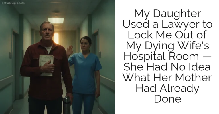 My Daughter Used a Lawyer to Lock Me Out of My Dying Wife's Hospital Room — She Had No Idea What Her Mother Had Already Done
