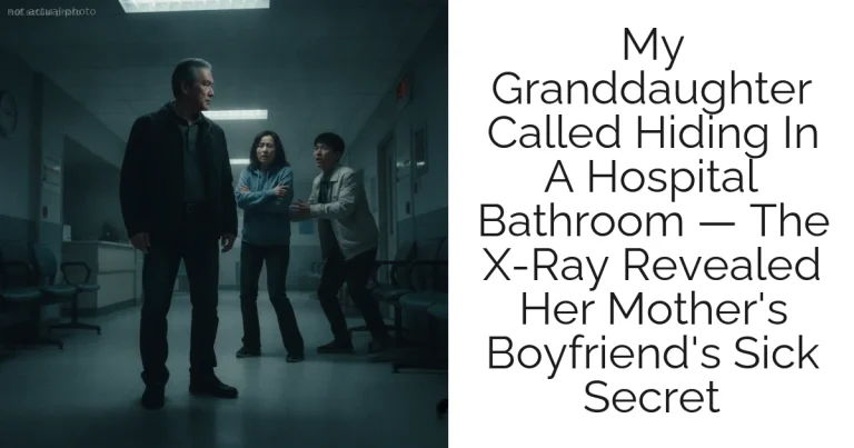 My Granddaughter Called Hiding In A Hospital Bathroom — The X-Ray Revealed Her Mother's Boyfriend's Sick Secret