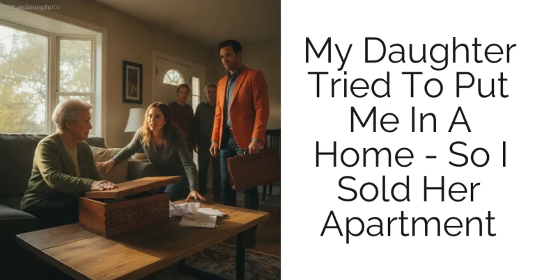 My Daughter Tried To Put Me In A Home - So I Sold Her Apartment