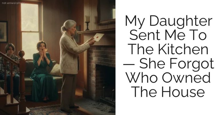 My Daughter Sent Me To The Kitchen — She Forgot Who Owned The House