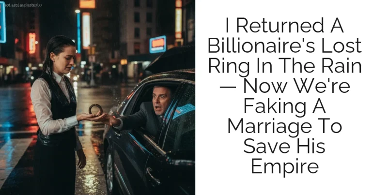 I Returned A Billionaire's Lost Ring In The Rain — Now We're Faking A Marriage To Save His Empire