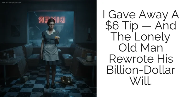 I Gave Away A $6 Tip — And The Lonely Old Man Rewrote His Billion-Dollar Will.