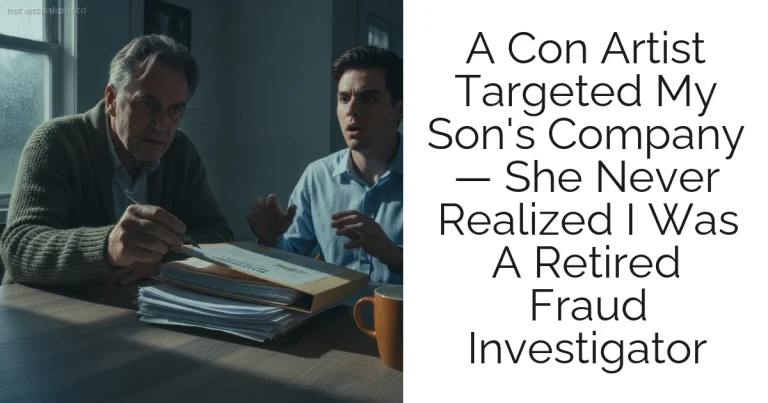 A Con Artist Targeted My Son's Company — She Never Realized I Was A Retired Fraud Investigator