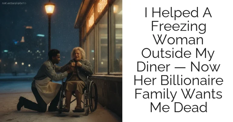 I Helped A Freezing Woman Outside My Diner — Now Her Billionaire Family Wants Me Dead
