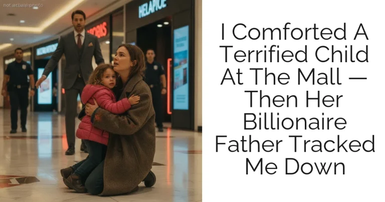 I Comforted A Terrified Child At The Mall — Then Her Billionaire Father Tracked Me Down