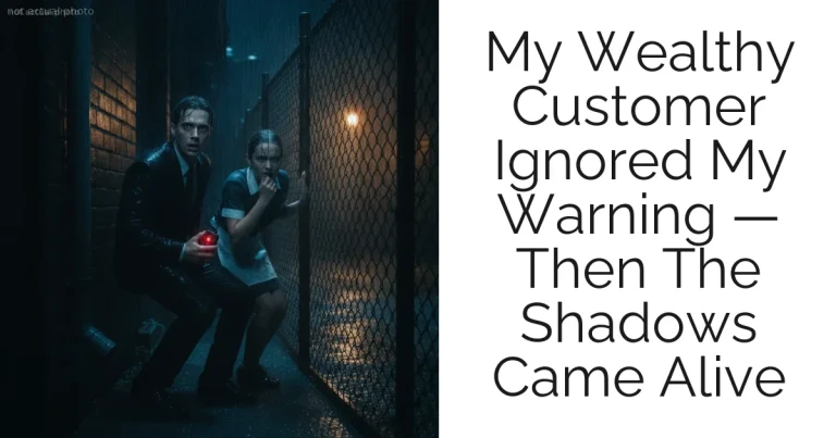My Wealthy Customer Ignored My Warning — Then The Shadows Came Alive