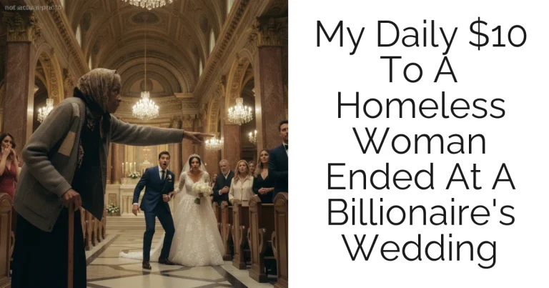 My Daily $10 To A Homeless Woman Ended At A Billionaire's Wedding