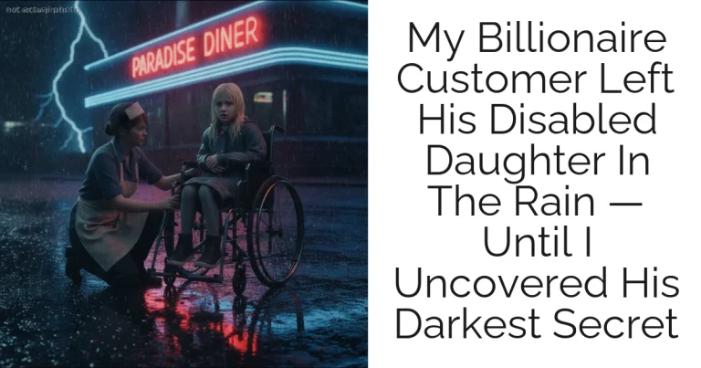My Billionaire Customer Left His Disabled Daughter In The Rain — Until I Uncovered His Darkest Secret