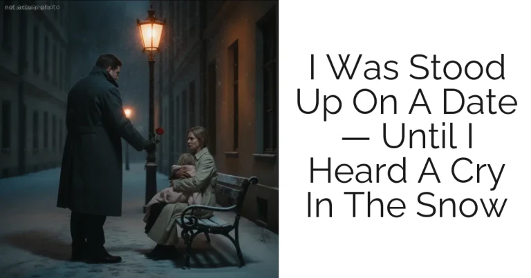 I Was Stood Up On A Date — Until I Heard A Cry In The Snow