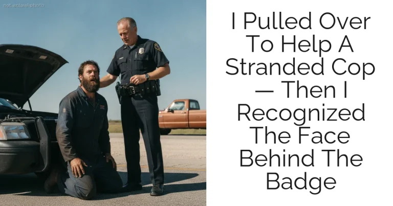 I Pulled Over To Help A Stranded Cop — Then I Recognized The Face Behind The Badge