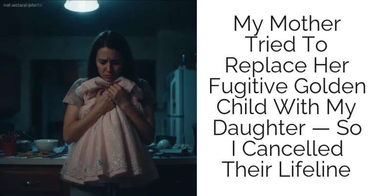 My Mother Tried To Replace Her Fugitive Golden Child With My Daughter — So I Cancelled Their Lifeline