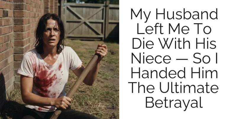 My Husband Left Me To Die With His Niece — So I Handed Him The Ultimate Betrayal